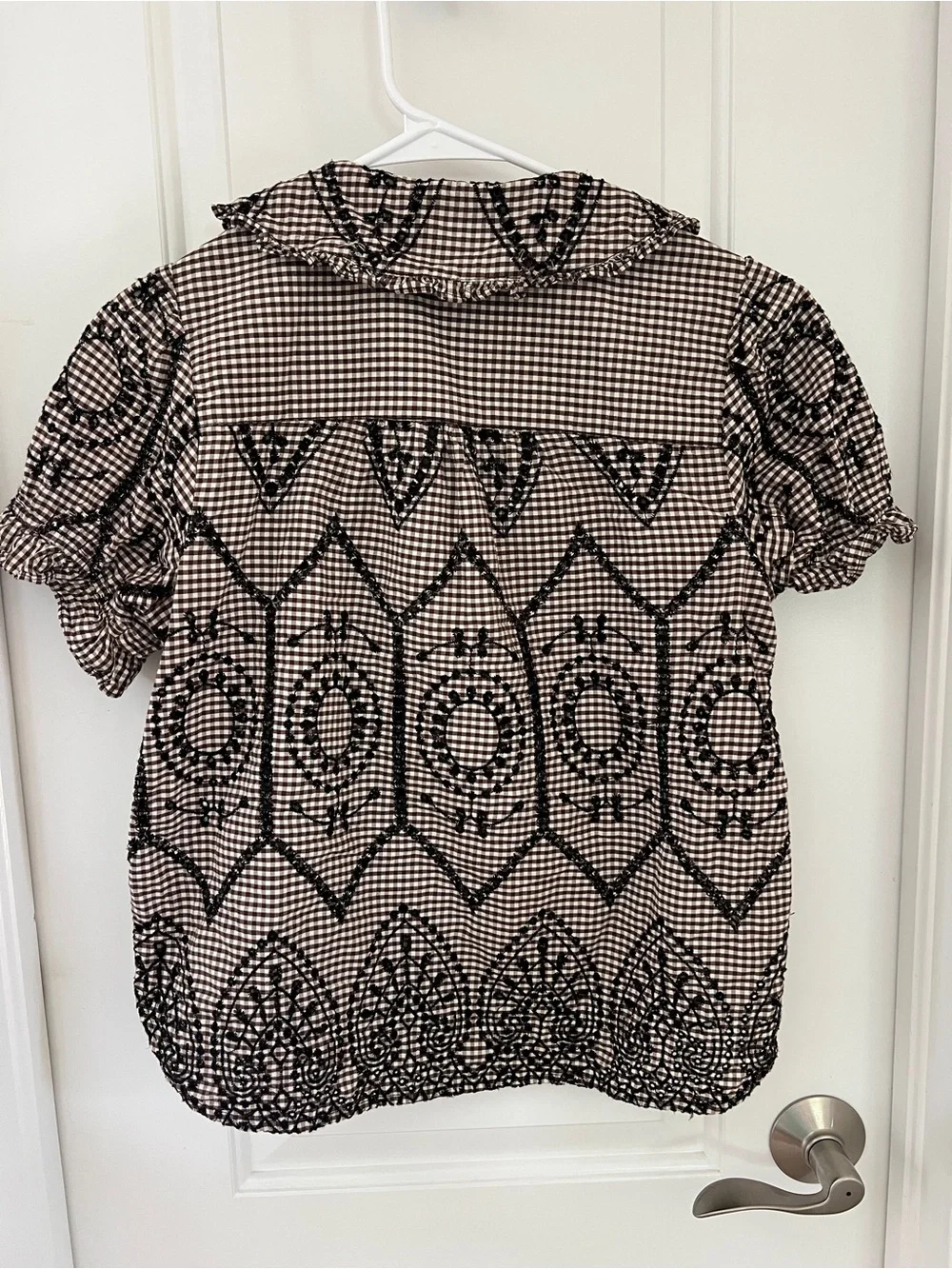 Anthropologie lightweight checked